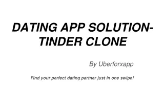 Tinder Clone App Development