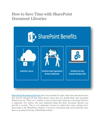 how to save time with sharepoint document