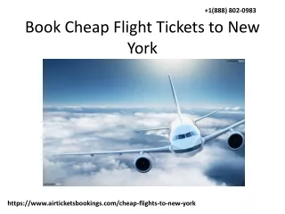 Book Cheap Flight Tickets to new york