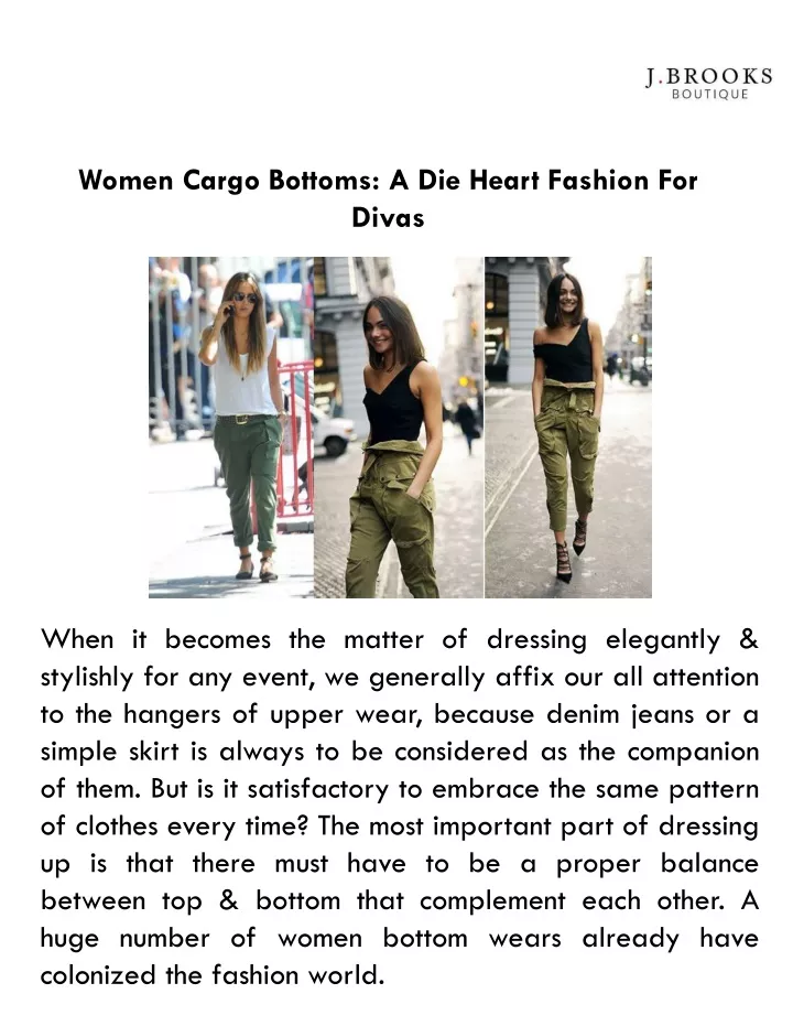 women cargo bottoms a die heart fashion for divas