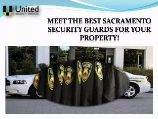 Find the best professional Sacramento security guards services
