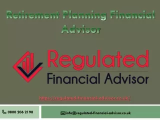 Retirement Planning Financial Advisor | Retirement Planning Advice UK