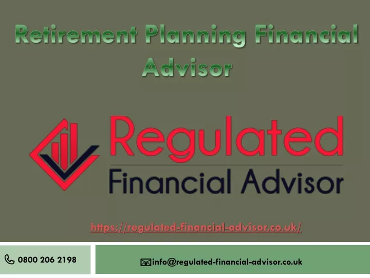 retirement planning financial advisor