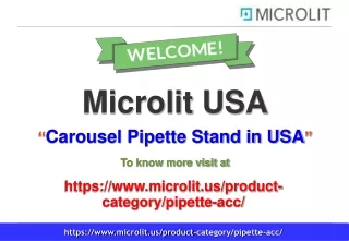 Carousel Pipette Stand in USA