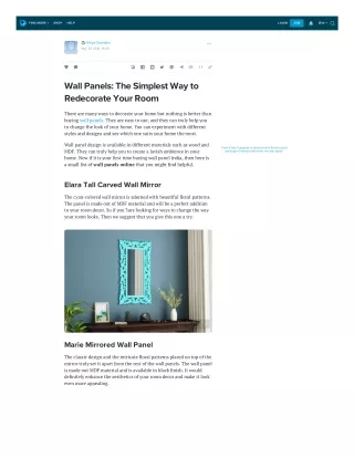 Wall Panels: The Simplest Way to Redecorate Your Room