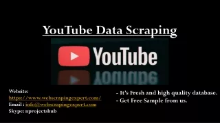 youtube data scraping