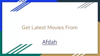 Get Latest Movies From afdah