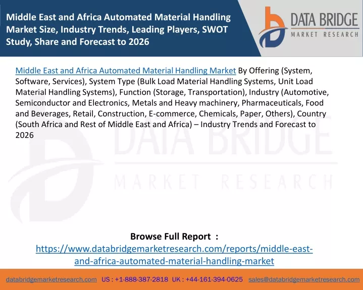 middle east and africa automated material