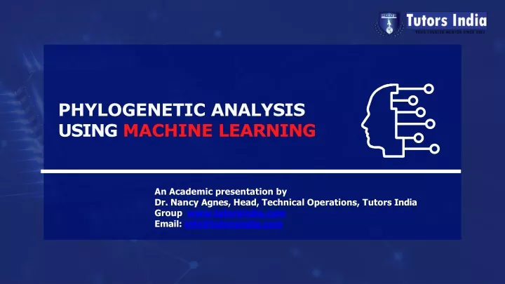 phylogenetic analysis using machine learning