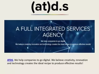 ATDS - Full Integrated Services Agency - AT Digital Services