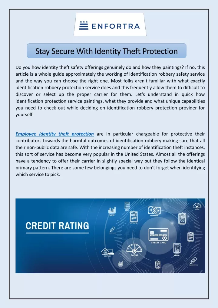 stay secure with identity theft protection