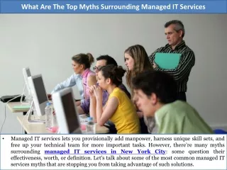 what are the top myths surrounding managed it services