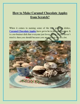 how to make caramel chocolate apples from scratch