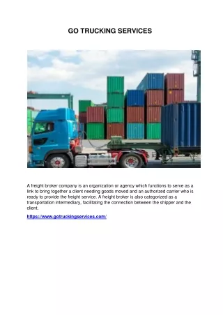 Trucking services los angeles