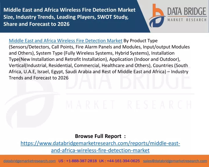 middle east and africa wireless fire detection