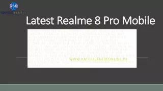 latest realme 8 pro mobile