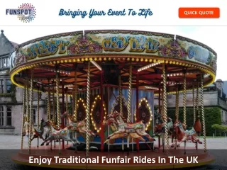 Enjoy Traditional Funfair Rides In The UK