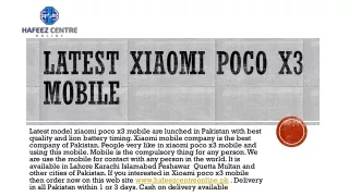 latest xiaomi poco x3 mobile