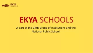 Ekya Top Schools in Bangalore