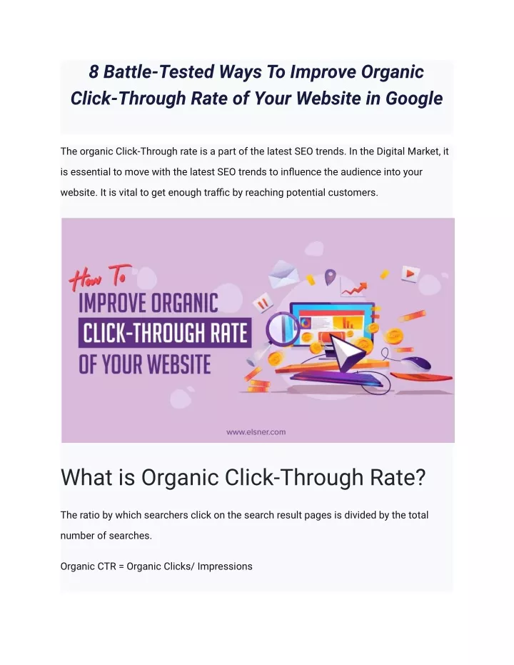8 battle tested ways to improve organic click