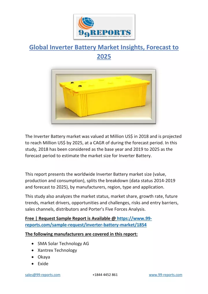 global inverter battery market insights forecast