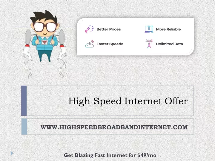 high speed internet offer