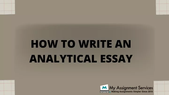 how to write an analytical essay ppt