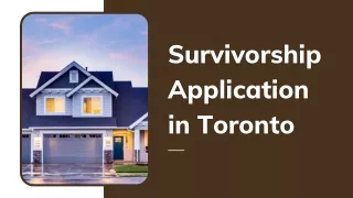 survivorship application in toronto