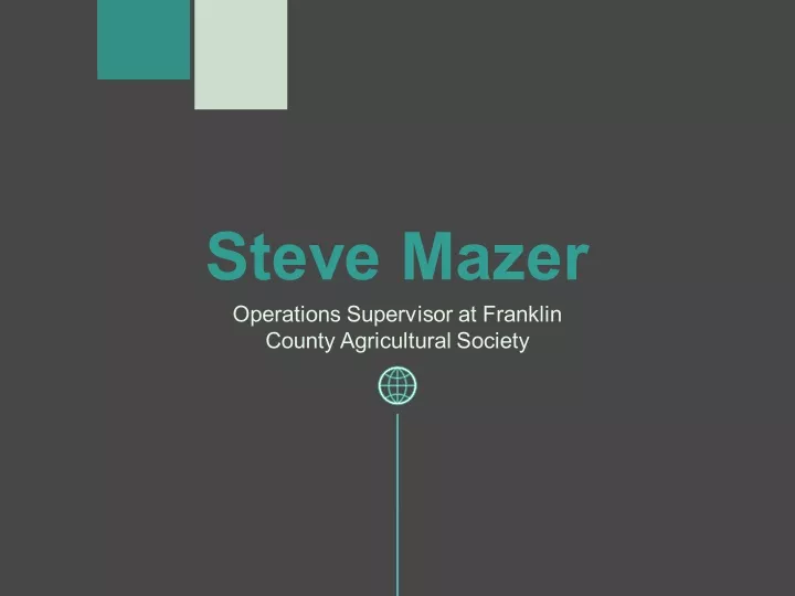 steve mazer operations supervisor at franklin
