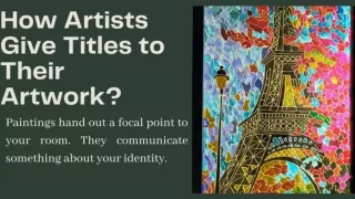 Painting Online: How Artists Give Titles to Their Artwork