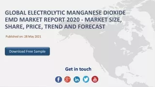 Global Electrolytic Manganese Dioxide Emd Market Report 2020 - Market Size, Share, Price, Trend and Forecast