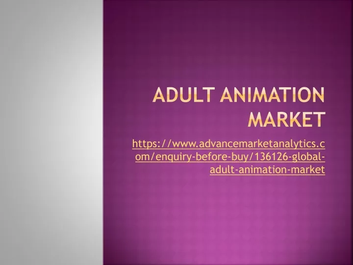adult animation market