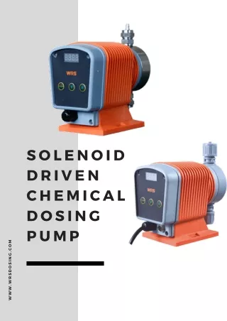 Solenoid dosing pumps