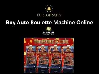 Buy Auto Roulette Machine Online