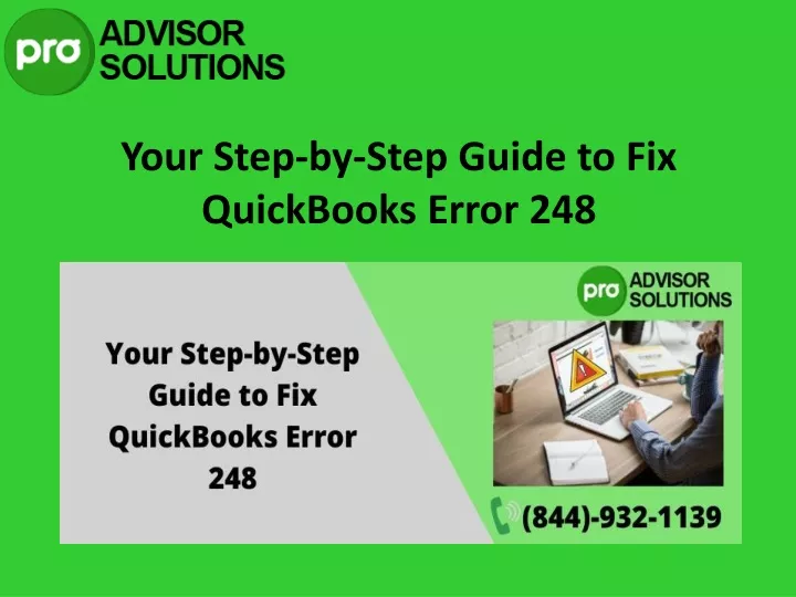 your step by step guide to fix quickbooks error 248