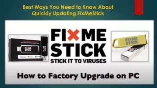 FixMeStick Update  1(888) 935-2467 | FixMeStick Customer Service