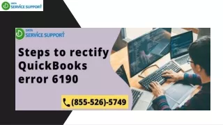 Steps to rectify QuickBooks error 6190