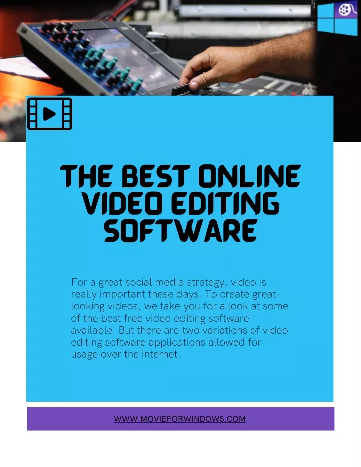 the best online video editing software
