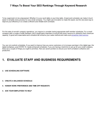 7 Ways To Boost Your SEO Rankings Through Keyword Research