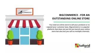 Bigcommerce - For An Outstanding Online Store