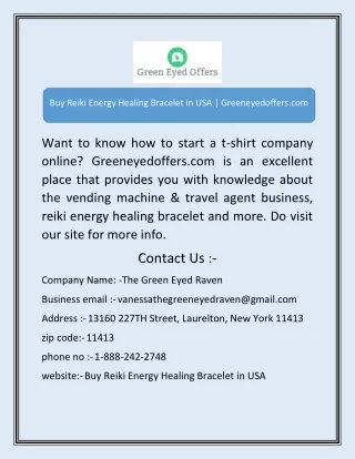 Buy Reiki Energy Healing Bracelet in USA | Greeneyedoffers.com