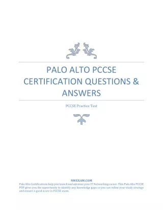 palo alto pccse certification questions answers