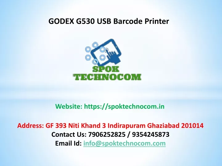 godex g530 usb barcode printer