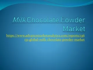 milk chocolate powder market
