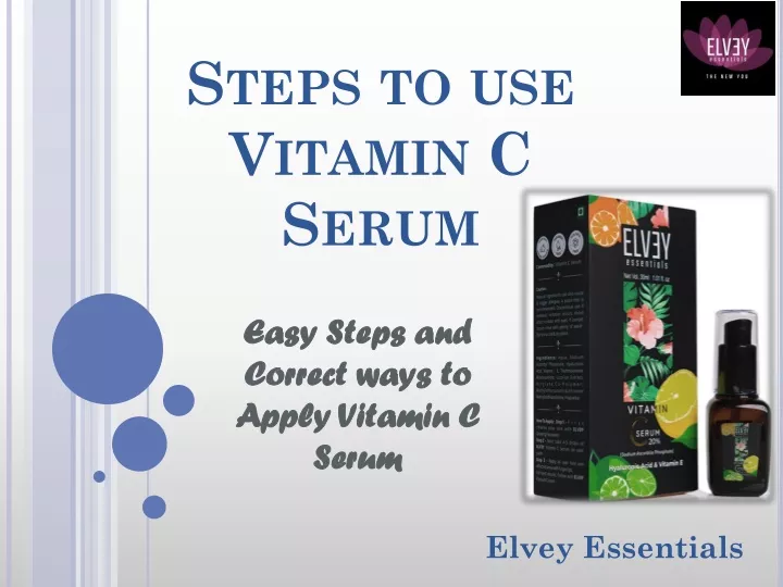steps to use vitamin c serum