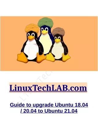 Guide to upgrade Ubuntu 18.04-20.04 to Ubuntu 21.04