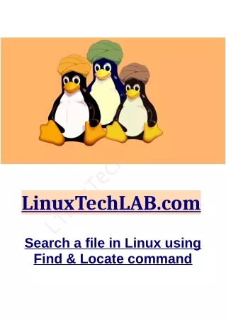 Search a file in Linux using Find & Locate command