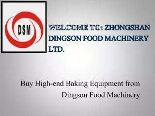 buy high end baking equipment from dingson food