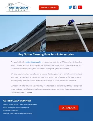 Buy Gutter Cleaning Pole Sets & Accessories