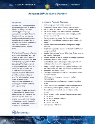 fact sheet